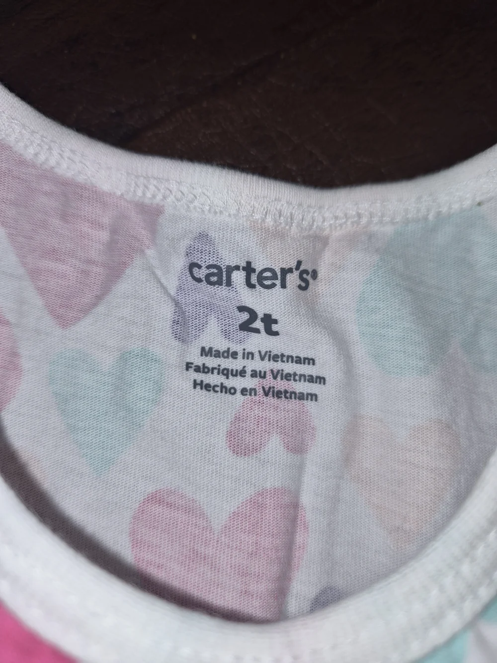 Carter's Girls Long Sleeve Heart Print Dress - Pink, Purple, Aqua, Peach 2T